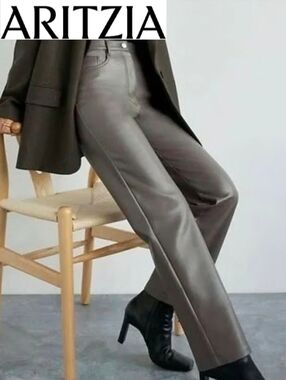 Aritzia Wilfred Melina Pants Long Argentique
